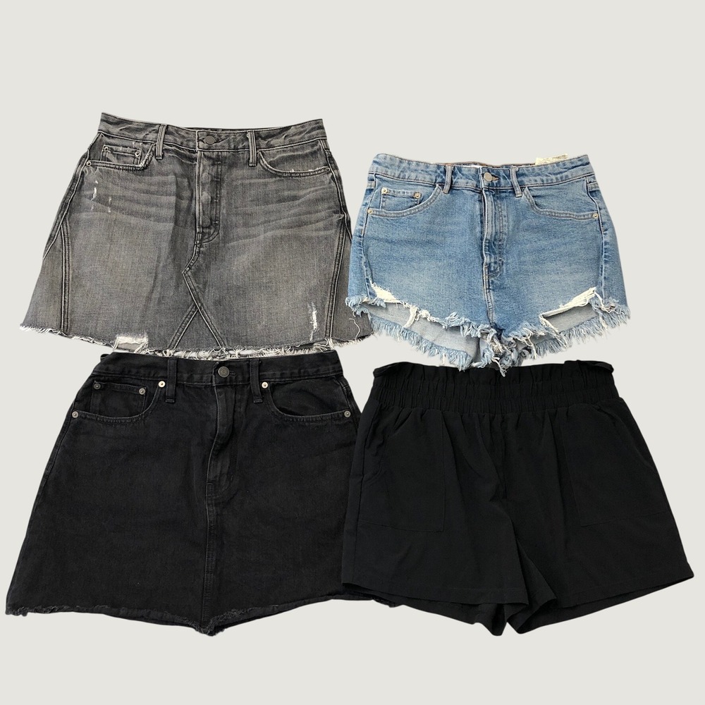 Madewell‎ Grlfrnd Zara Zella Shorts Skirt Bundle Womens Size 8 29 M Multi Color